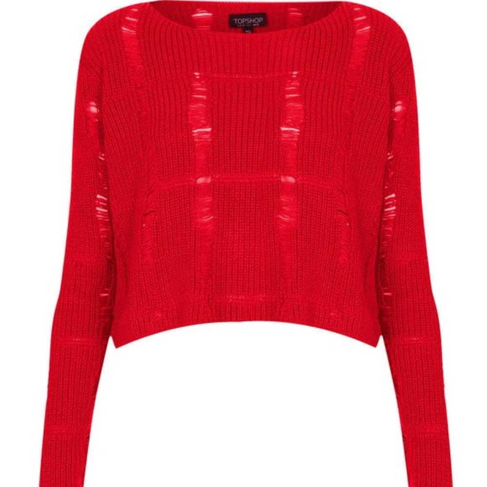 RED KNITTED SWEATER